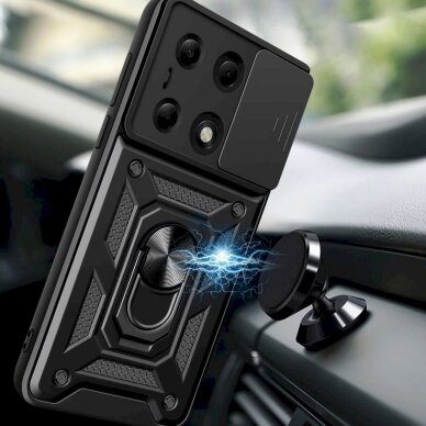 Akcija! Tech-Protect CamShield Pro Case for Xiaomi Redmi Note 13 Pro 5G / Poco X6 5G - juodas 3