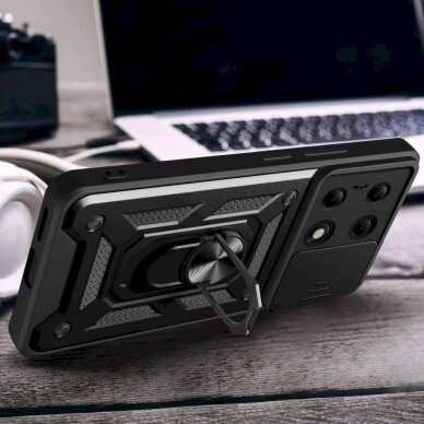 Akcija! Tech-Protect CamShield Pro Case for Xiaomi Redmi Note 13 Pro 5G / Poco X6 5G - juodas 5