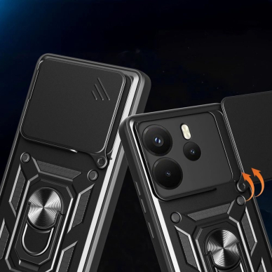 Xiaomi Redmi Note 14 4G / LTE – Tech-Protect CamShield Pro dėklas - Matinis juodas 1