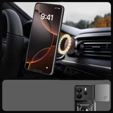 Xiaomi Redmi Note 14 4G / LTE – Tech-Protect CamShield Pro dėklas - Matinis juodas 2