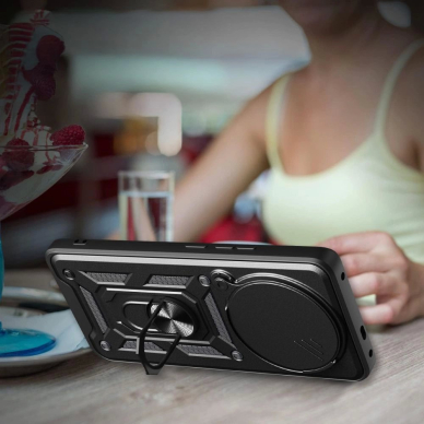 Tech-Protect CamShield Pro Dėklas skirtas Xiaomi Redmi Note 14 Pro+ 5G - Matinis Juodas 5