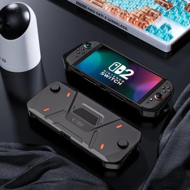 Nintendo Switch 2 dėklas Tech-Protect Carbonox – juodas 10