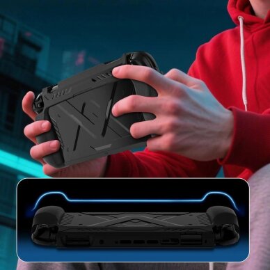 Nintendo Switch 2 dėklas Tech-Protect Carbonox – juodas 11 Nintendo Switch 2 dėklas Tech-Protect Carbonox – juodas 11