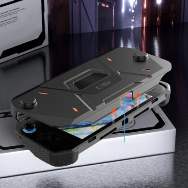 Nintendo Switch 2 dėklas Tech-Protect Carbonox – juodas 4 Nintendo Switch 2 dėklas Tech-Protect Carbonox – juodas 4