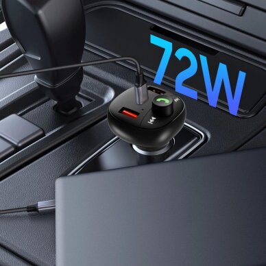 Automobilinis įkroviklis Tech-Protect CC06 3 jungčių PD72W su siųstuvu – juodas 4 Automobilinis įkroviklis Tech-Protect CC06 3 jungčių PD72W su siųstuvu – juodas 4