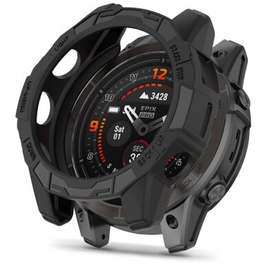 Garmin Fenix 7 / 7 Pro dėklas Tech-Protect Defense Air – juodas Garmin Fenix 7 / 7 Pro dėklas Tech-Protect Defense Air – juodas