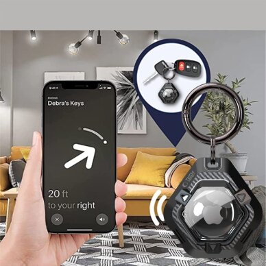 Apple AirTag 1/2 Tech-Protect Defense dėklas – juodas 6 Apple AirTag 1/2 Tech-Protect Defense dėklas – juodas 6