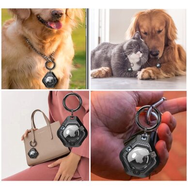 Apple AirTag 1/2 Tech-Protect Defense dėklas – juodas 7 Apple AirTag 1/2 Tech-Protect Defense dėklas – juodas 7