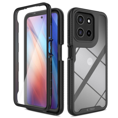 Tech-Protect Defense dėklas Motorola Moto G15 / G15 Power / G05 / E15 - juodas