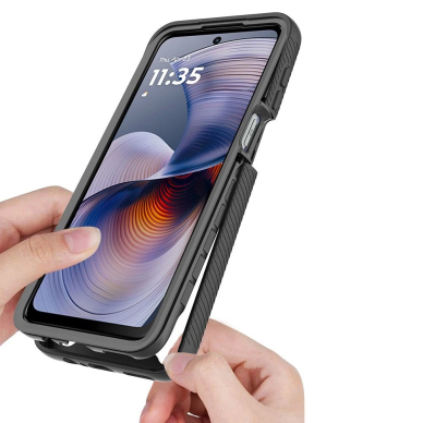 Tech-Protect Defense dėklas skirtas Motorola Moto G55 5G - juodas 1