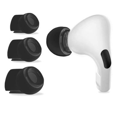 AirPods Pro 1/2 Tech-Protect ausinių antgaliai (3 vnt.) – juodi