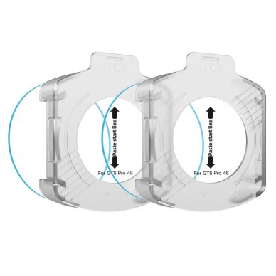 Huawei Watch GT 5 Pro 46mm Tech-Protect Easy Set+ grūdintas stiklas, 2 vnt. – skaidrus 2