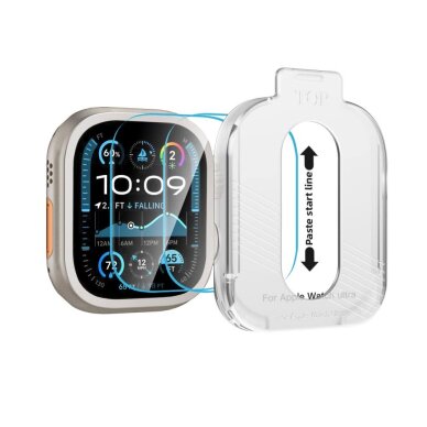 Apple Watch Ultra 1 / 2 49mm Tech-Protect Easy Set+ grūdintas stiklas, 2 vnt. – skaidrus 1 Apple Watch Ultra 1 / 2 49mm Tech-Protect Easy Set+ grūdintas stiklas, 2 vnt. – skaidrus 1