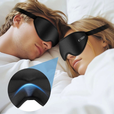 Tech-Protect Eyeshade miego kaukė – juoda 4