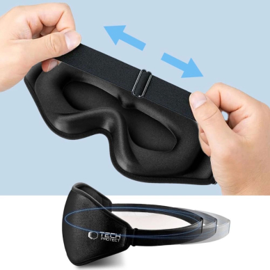 Tech-Protect Eyeshade miego kaukė – juoda 6