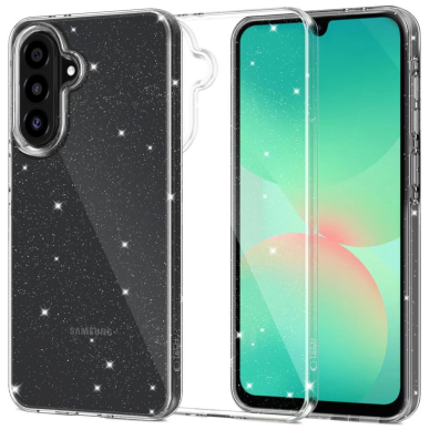 Tech-Protect FlexAir dėklas Samsung Galaxy A26 5G - permatomas su blizgučiais