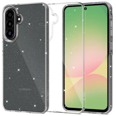 Tech-Protect FlexAir Dėklas skirtas Samsung Galaxy A56 5G - Permatomas Glitter