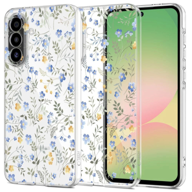 Tech-Protect FlexAir Dėklas skirtas Samsung Galaxy A56 5G - Daisies with Leaves