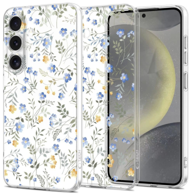 Tech-Protect FlexAir Dėklas skirtas Samsung Galaxy S25 - Daisies with Leaves Tech-Protect FlexAir Dėklas skirtas Samsung Galaxy S25 - Daisies with Leaves