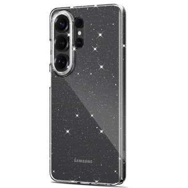 Samsung Galaxy S26 Ultra Tech-Protect FlexAir dėklas – skaidrus su blizgučiais 2