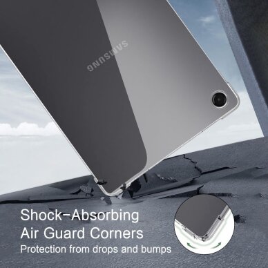 Samsung Galaxy Tab A9+ / A11+ Tech-Protect FlexAir dėklas – skaidrus 4