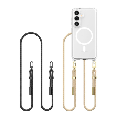 Tech-Protect FlexAir Chain MagSafe Dėklas skirtas Samsung Galaxy S25 - Juodas-Beige Tech-Protect FlexAir Chain MagSafe Dėklas skirtas Samsung Galaxy S25 - Juodas-Beige