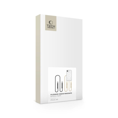 Tech-Protect FlexAir Chain MagSafe iPhone 16e Dėklas - Juodas/Beige 5