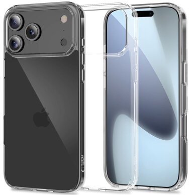 iPhone 17 Pro dėklas Tech-Protect FlexAir Hybrid – skaidrus