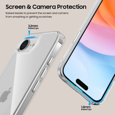 Nothing Phone 3A – Tech-Protect FlexAir Hybrid dėklas - Skaidrus 3
