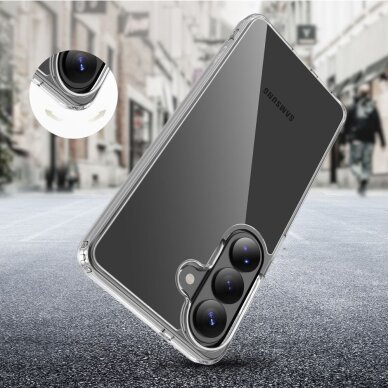 Samsung Galaxy S26 Tech-Protect FlexAir Hybrid dėklas – skaidrus 4