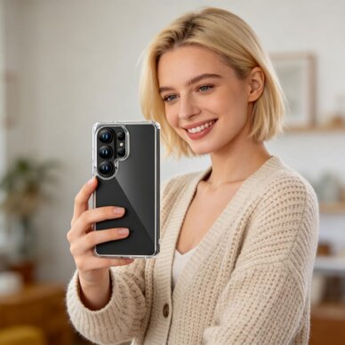 Samsung Galaxy S26 Ultra Tech-Protect FlexAir Hybrid dėklas – skaidrus 7