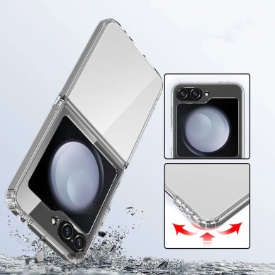 Samsung Galaxy Z Flip 6 / 7 FE dėklas Tech-Protect FlexAir Hybrid – skaidrus 2