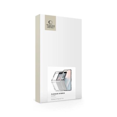 Samsung Galaxy Z Flip 6 / 7 FE dėklas Tech-Protect FlexAir Hybrid – skaidrus 4