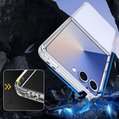 Samsung Galaxy Z Flip 7 dėklas Tech-Protect FlexAir Hybrid – skaidrus 2
