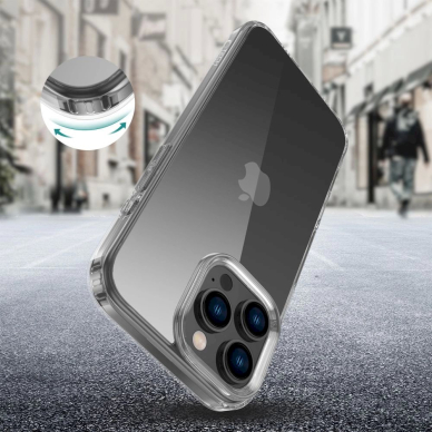 iPhone 16 Pro Max Tech-Protect FlexAir Hybrid dėklas – skaidrus 1