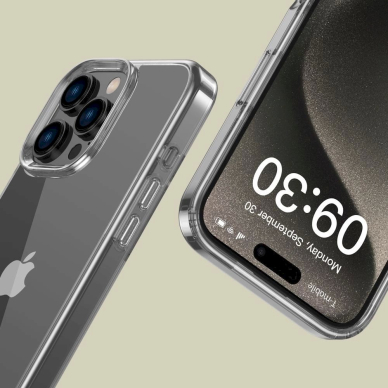 iPhone 16 Pro Max Tech-Protect FlexAir Hybrid dėklas – skaidrus 2