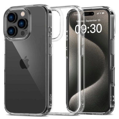 iPhone 16 Pro Max Tech-Protect FlexAir Hybrid dėklas – skaidrus