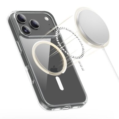 Google Pixel 10 / 10 Pro dėklas Tech-Protect FlexAir Hybrid su MagSafe – skaidrus 1