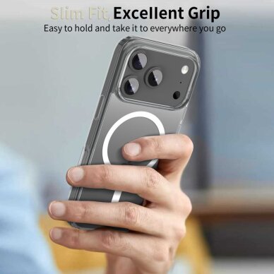 Google Pixel 10 / 10 Pro dėklas Tech-Protect FlexAir Hybrid su MagSafe – skaidrus 4