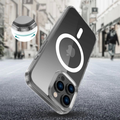 Tech-Protect FlexAir Hybrid MagSafe Dėklas iPhone 16 Pro Max - Skaidrus 1 Tech-Protect FlexAir Hybrid MagSafe Dėklas iPhone 16 Pro Max - Skaidrus 1