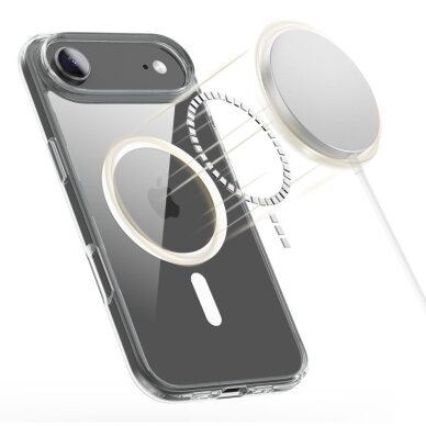 iPhone 17 Air dėklas Tech-Protect FlexAir Hybrid, MagSafe – skaidrus 1