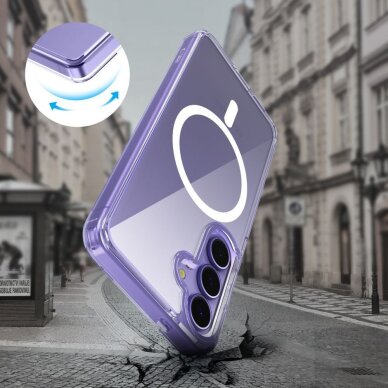 Samsung Galaxy A17 4G / 5G dėklas Tech-Protect FlexAir Hybrid su MagSafe – skaidrus 4