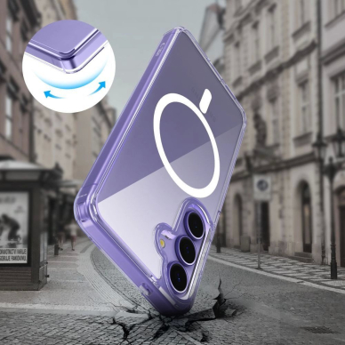 Tech-Protect FlexAir Hybrid MagSafe Dėklas skirtas Samsung Galaxy A56 5G - Permatomas 4