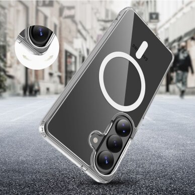 Samsung Galaxy S26+ Tech-Protect FlexAir Hybrid MagSafe dėklas – skaidrus 5