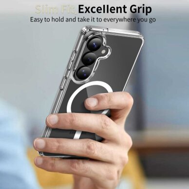 Samsung Galaxy S26+ Tech-Protect FlexAir Hybrid MagSafe dėklas – skaidrus 6