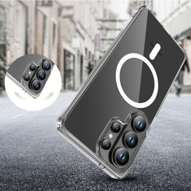 Samsung Galaxy S26 Ultra Tech-Protect FlexAir Hybrid MagSafe dėklas – skaidrus 4