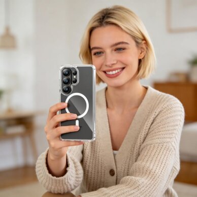 Samsung Galaxy S26 Ultra Tech-Protect FlexAir Hybrid MagSafe dėklas – skaidrus 7