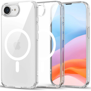 Tech-Protect FlexAir Hybrid MagSafe dėklas iPhone 16E - permatomas