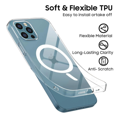 iPhone 12 / 12 Pro Tech-Protect FlexAir MagSafe dėklas - skaidrus 4