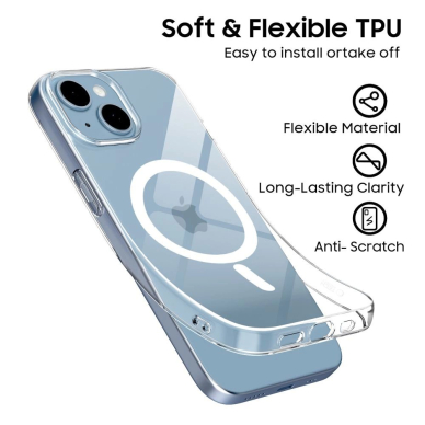 iPhone 13 / 14 Tech-Protect FlexAir MagSafe dėklas - skaidrus 4